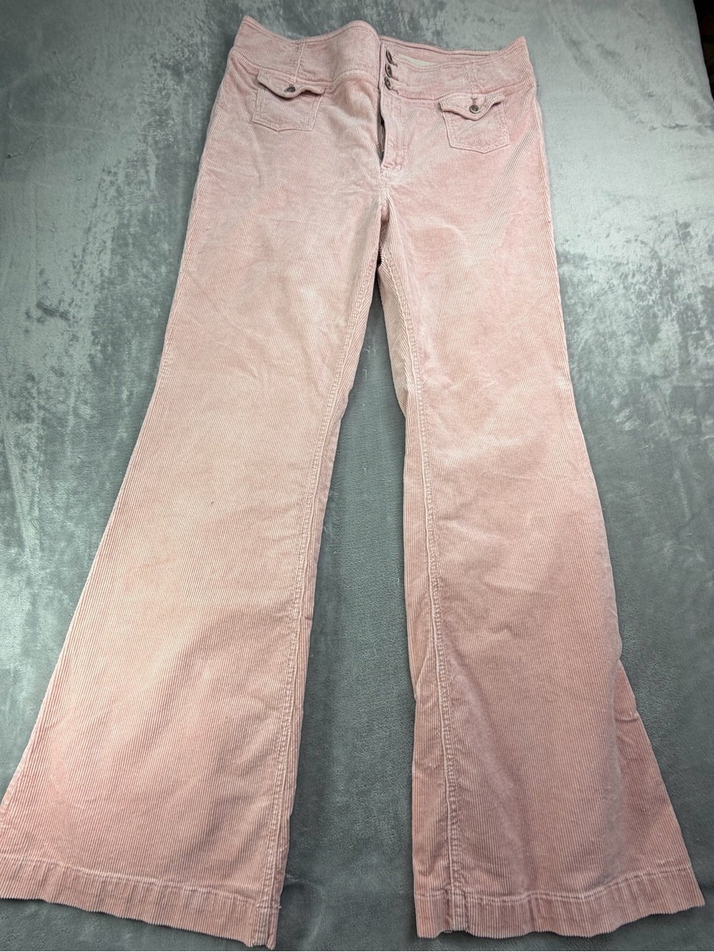 Pilcro and the Letterpress Blush Pink Fall Corduroy Wide-Leg Women’s Jeans 32”